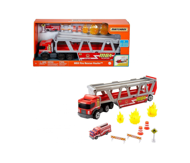 Matchbox – Hasičské auto s transportérom