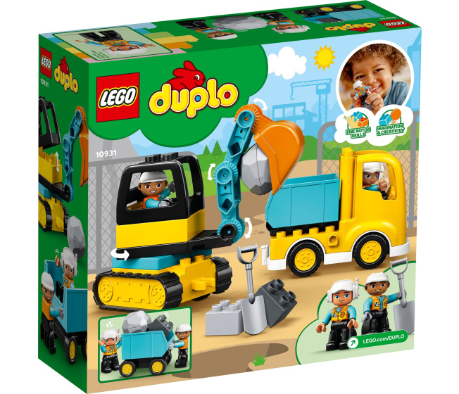 10931 Lego Duplo – Nákladiak a pásový bager