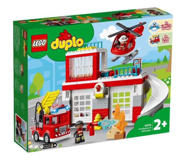 10970 Lego Duplo – Hasičská stanica a vrtuľník