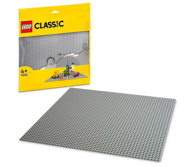 11024 Lego Classic - Sivá podložka na stavanie