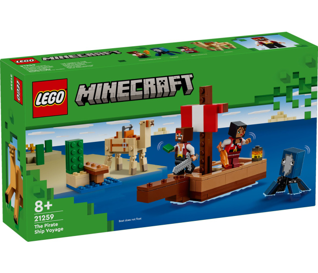 21259 Lego Minecraft – Plavba na pirátskej lodi