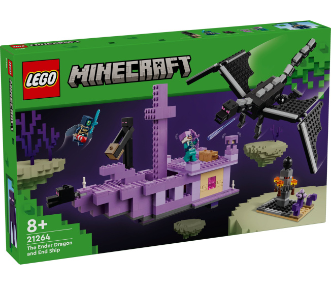 21264 Lego Minecraft – Drak z Enderu a loď z Endu