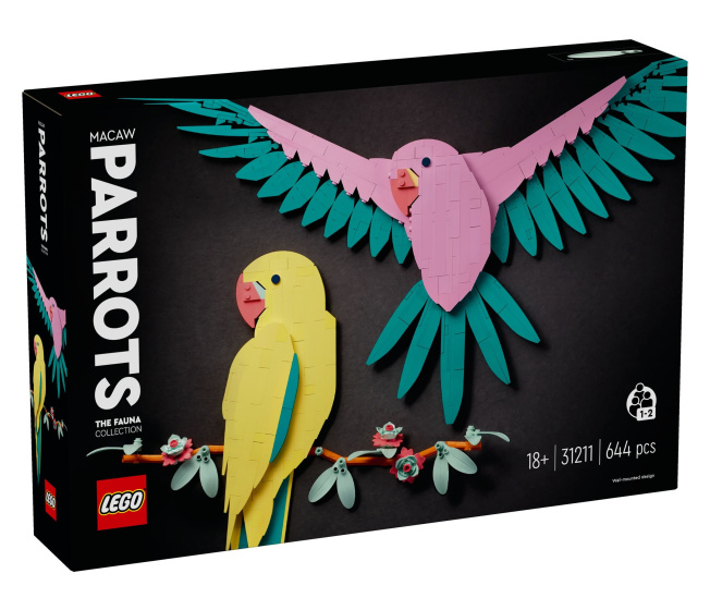 31211 Lego Art - Kolekcia zvierat – Papagáje Ara