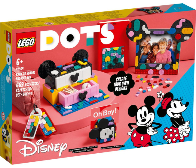 41964 Lego Dots- Školský boxík Myšiak Mickey a Myška Minnie