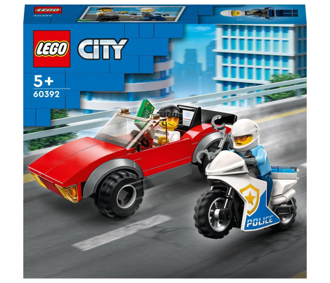 60392 Lego City- Naháňačka auta s policajnou motorkou