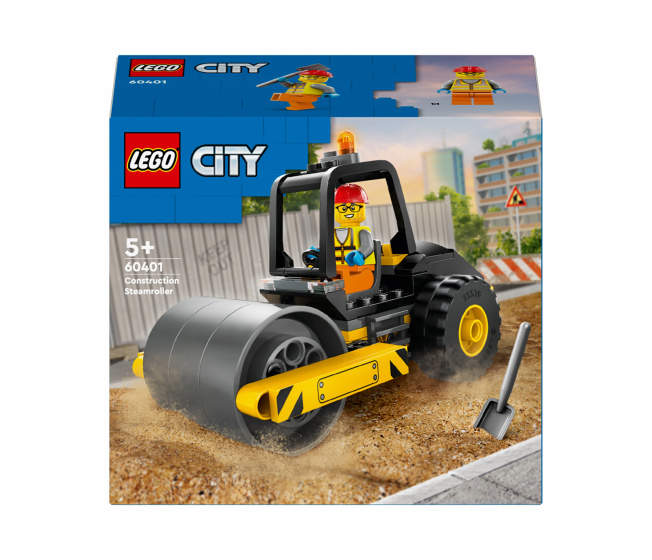 60401 Lego City - Stavebný parný valec