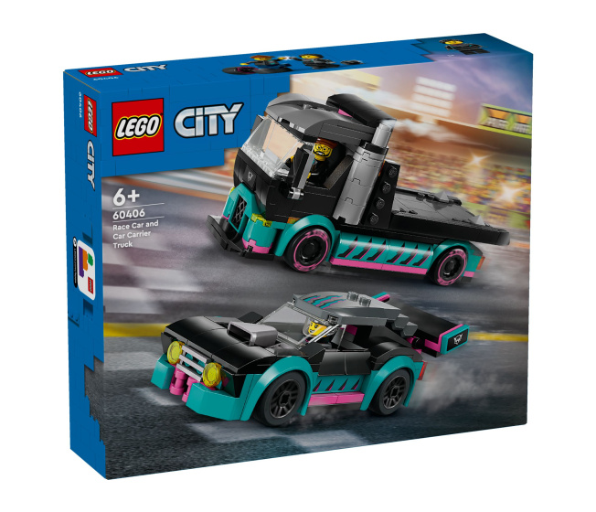 60406 Lego City - Kamión s pretekárskym autom