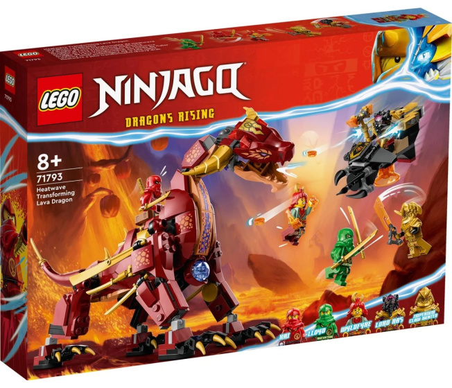 71793 Lego Ninjago- Heatwave a jeho transformačný Lávový drak