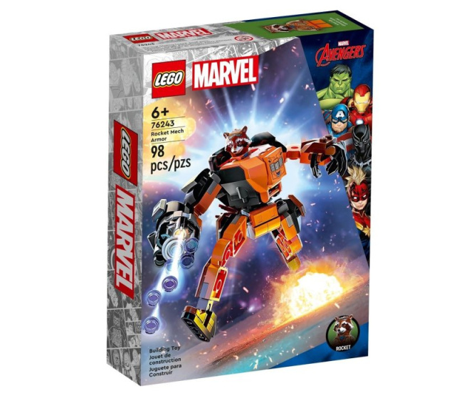 76243 Lego Marvel- Rocket v robotickom brnení