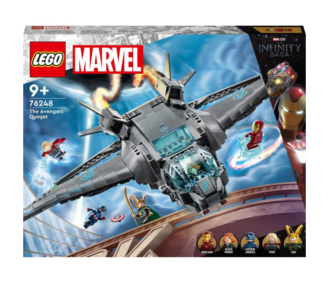 76248 Lego Marvel- Tryskáč Avengerov Quinjet