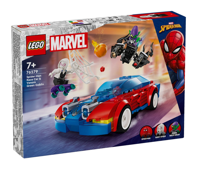 76279 Lego Marvel - Spider-Manovo pretekárske auto a Venomov Zelený goblin