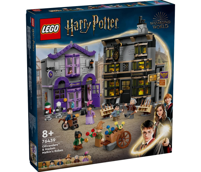 76439 Lego Harry Potter – Olivanderov Obchod a Obchod Madam Malkinovej