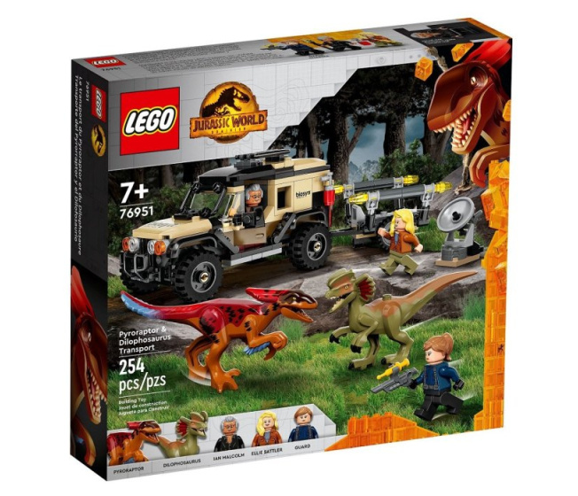 76951 Lego Jurassic World - Preprava Pyroraptora a Dilophosaura