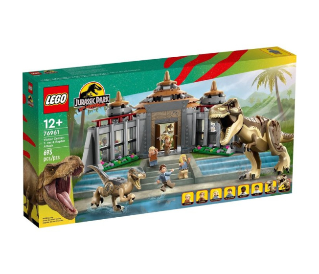 76961 Lego Jurassic Park - Stredisko pre návštevníkov: Útok T-Rexa a Raptora