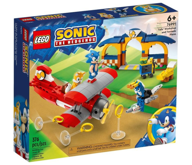 76991 Lego Sonic The Hedgehog - Tailsova dielňa a lietadlo tornádo