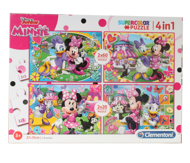 Puzzle Minnie Supercolor 4v1