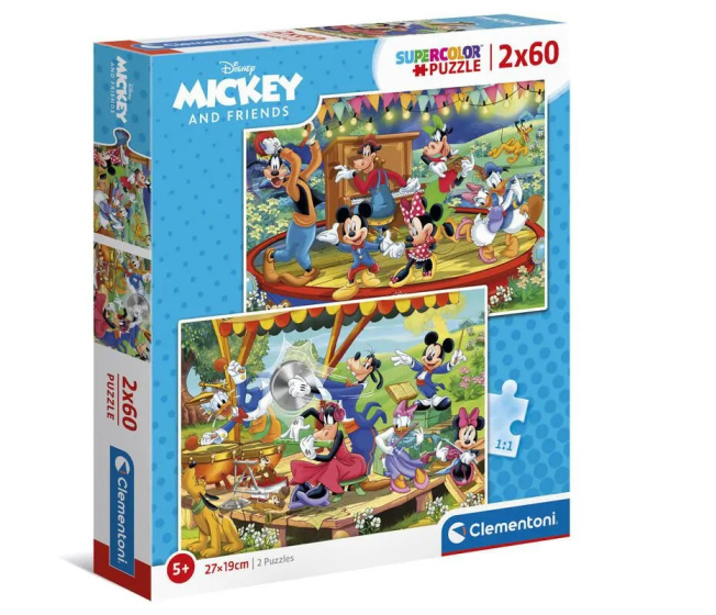 Puzzle 2 x 60 – Mickey a jeho priatelia