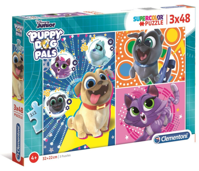 Puzzle 3 x 48 – Puppy Dog Pals