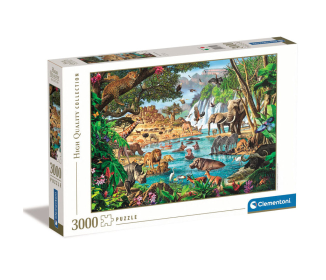 Puzzle 3000 – Napájadlo v Afrike