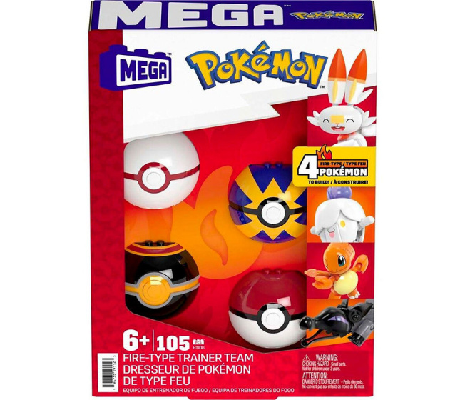 Mega Construx – Pokémon Ohnivý tím trénerov