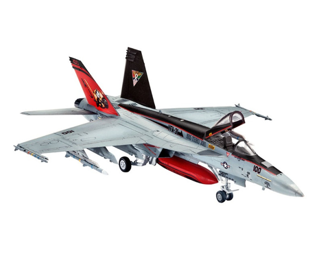 Revell - lietadlo 63997 F/A- 18E Super Hornet (1:144)