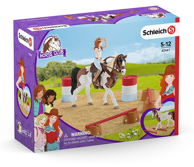 Schleich – Hannah s kobylou a prekážkami 42441