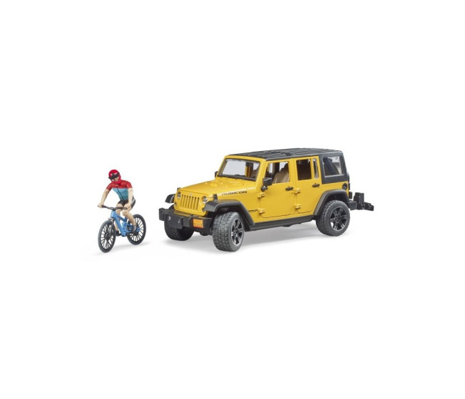 Bruder - Wrangler Rubicon s cyklistom