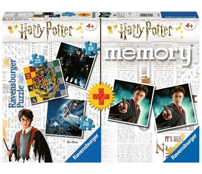 Puzzle 3 v 1 + pexeso – Harry Potter