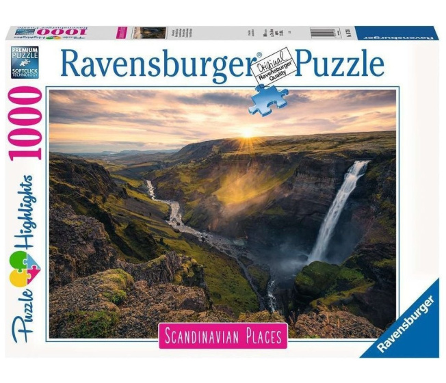 Puzzle 1000 - Vodopád Haifoss