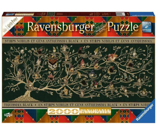 Puzzle 2000 Panoráma – Harry Potter Čierny Rodokmeň