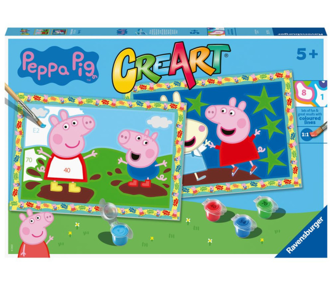 CreArt – Maľovanie podľa čísiel Peppa Pig