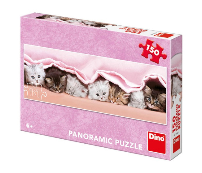 Panoramatické puzzle 150 – Mačiatka