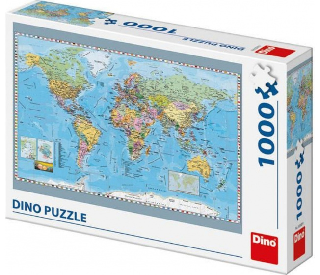 Puzzle 1000 - Mapa sveta