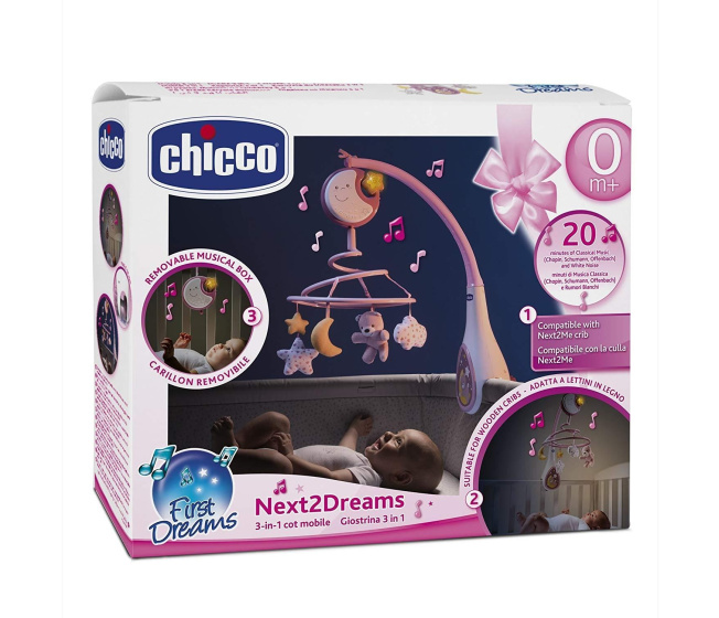 Chicco - Kolotoč Next2Dreams ružový