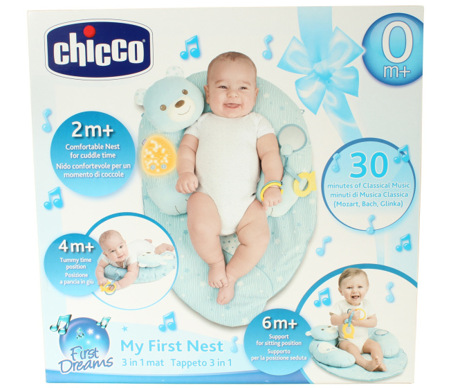 Chicco – Hracia podložka 3 v 1 modrá