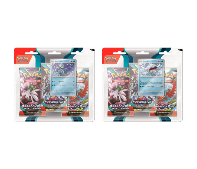 Pokémon Tcg: Sv04 Paradox Rift - 3-Pack Blister Arctibax