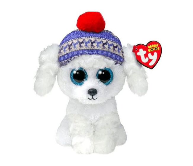 TY Beanie Boos – Plyšový psík s čiapkou 17 cm