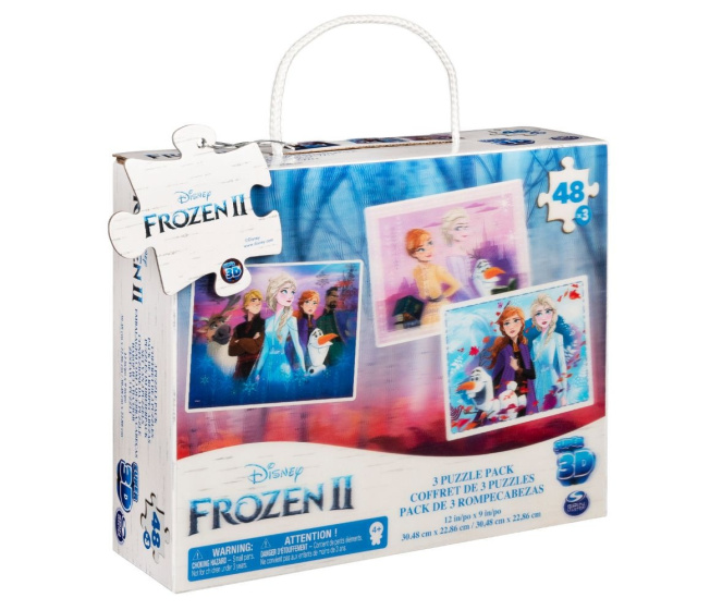 Puzzle s 3D efektom 3x 48 – Frozen II