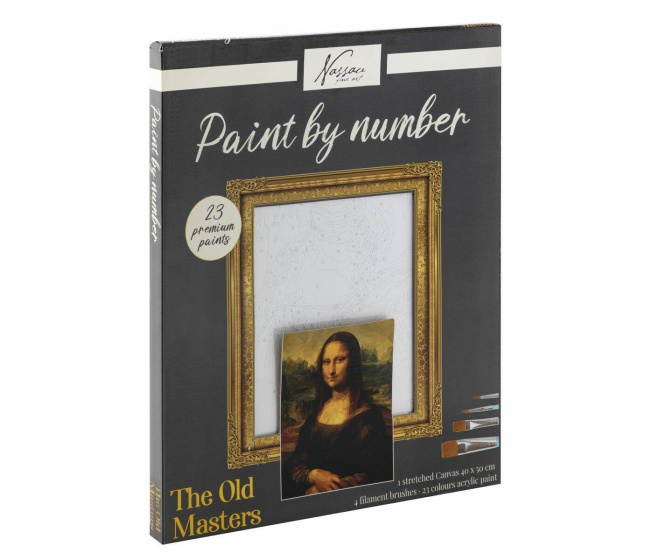 Maľovanie podľa čísiel – Mona Lisa