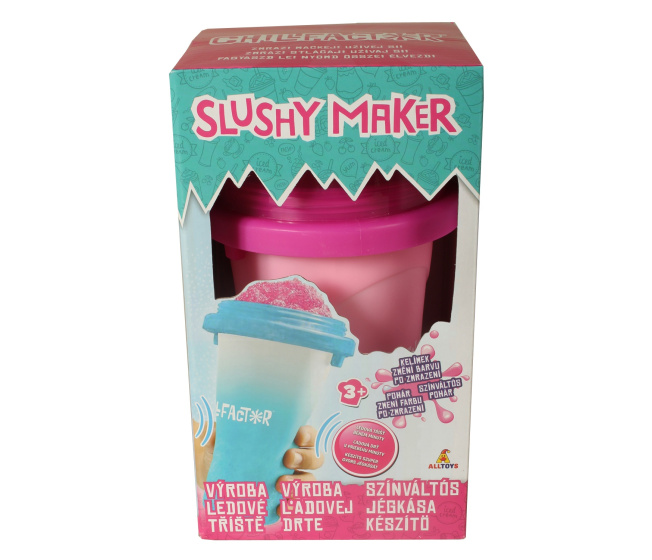 Ružový Slushy Maker - Výroba ľadovej drte