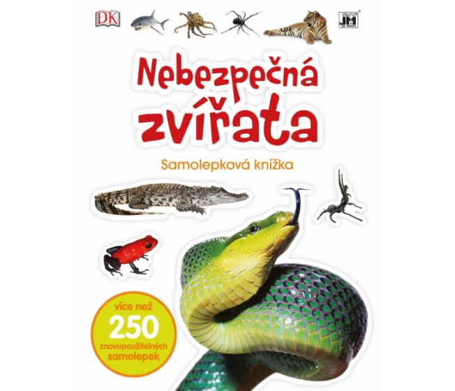 Knižka so samolepkami – Nebezpečné zvieratá